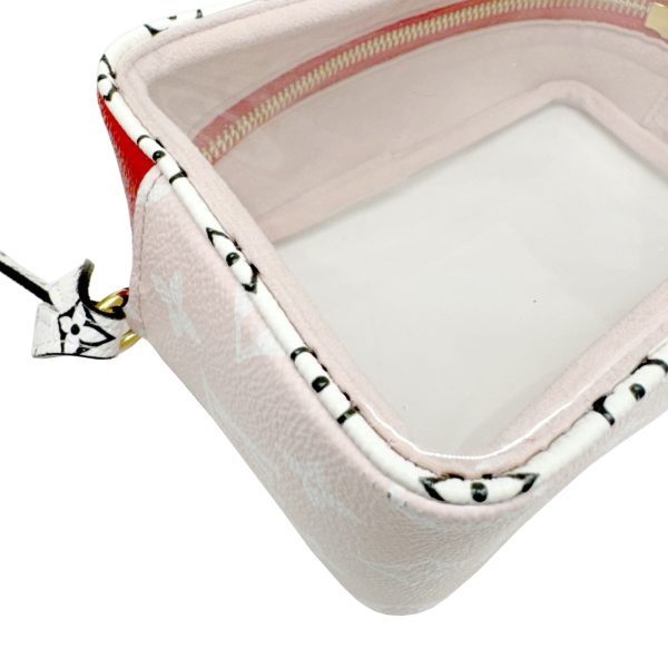 imgrc0095024182 LOUIS VUITTON Beach Pouch Giant Monogram White Red Pink