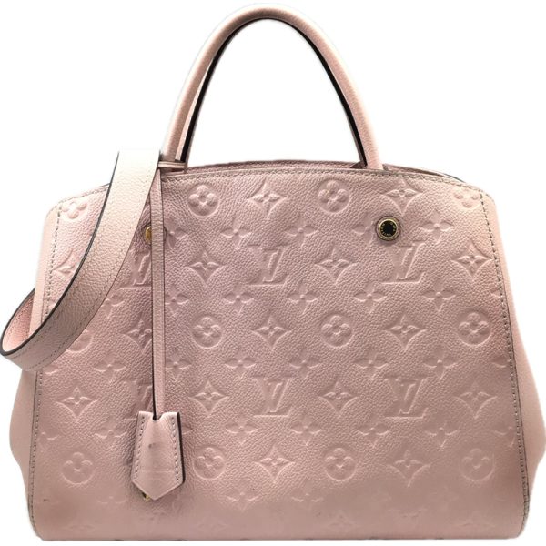 imgrc0095031375 LOUIS VUITTON Montaigne MM Tote Bag Monogram Empreinte Pink