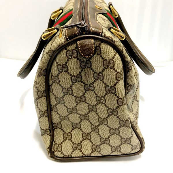 imgrc0095063740 Gucci Old Gucci Mini Boston Bag Sherry Line Beige Brown