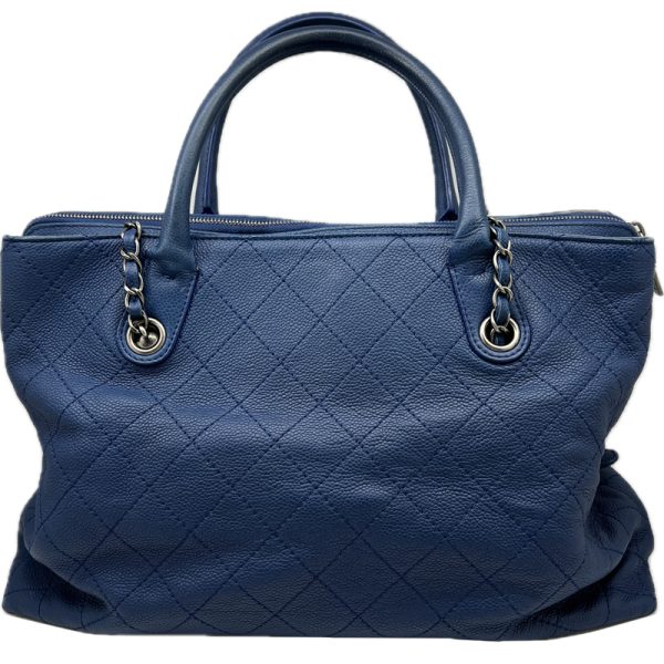 imgrc0095089451 CHANEL Matelasse 2WAY Tote Bag Caviar Skin Blue