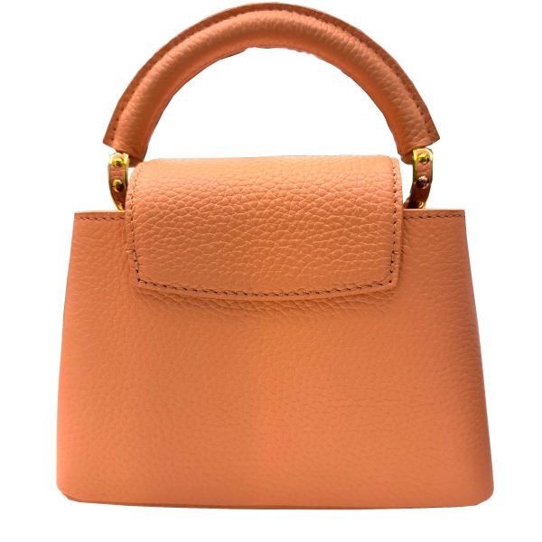 imgrc0095098515 LOUIS VUITTON Capucines Mini Handbag Taurillon Leather Pink Orange