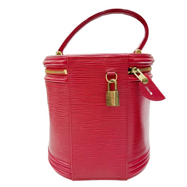 imgrc0095099931 LOUIS VUITTON Cannes Vanity Bag Epi Leather Red