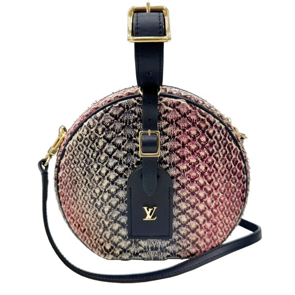 imgrc0095142386 LOUIS VUITTON Petite Boite Chapeau Handbag Python Leather