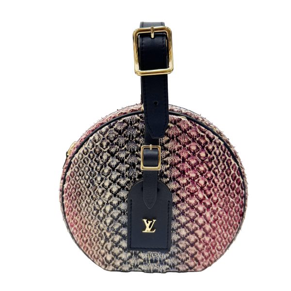 imgrc0095142387 LOUIS VUITTON Petite Boite Chapeau Handbag Python Leather