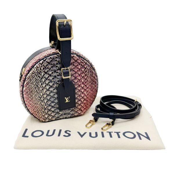 imgrc0095142393 LOUIS VUITTON Petite Boite Chapeau Handbag Python Leather