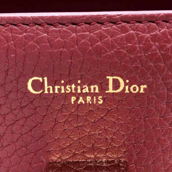 imgrc0095239908 Christian Dior 2WAY Handbag Dior Ever Leather Red