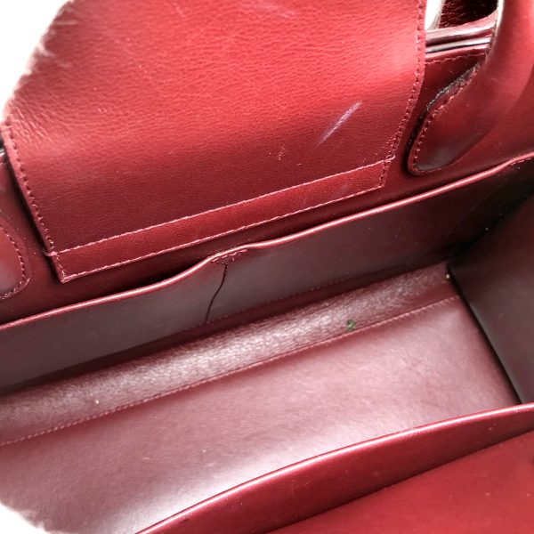 imgrc0095239909 Christian Dior 2WAY Handbag Dior Ever Leather Red