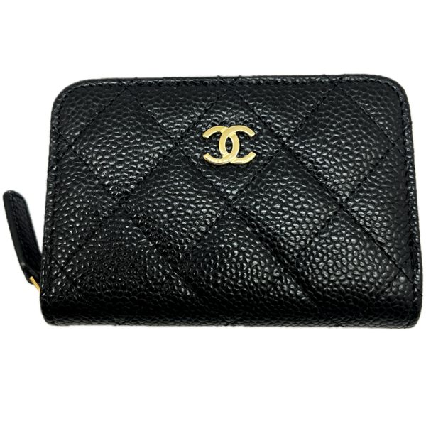 imgrc0095265911 CHANEL Classic Zippy Coin Purse Caviar Skin Black