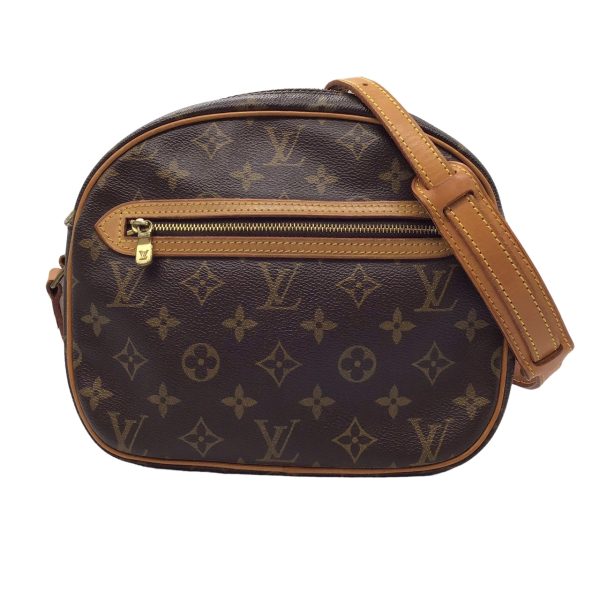 imgrc0095277655 LOUIS VUITTON Monogram Blois Shoulder Bag Canvas Leather Brown