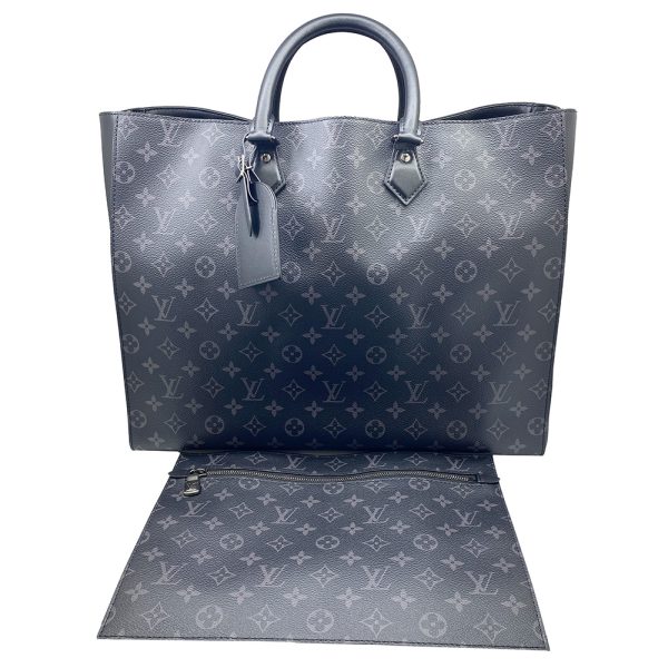 imgrc0095279252 LOUIS VUITTON Grand Sac Tote Bag Monogram Eclipse Noir