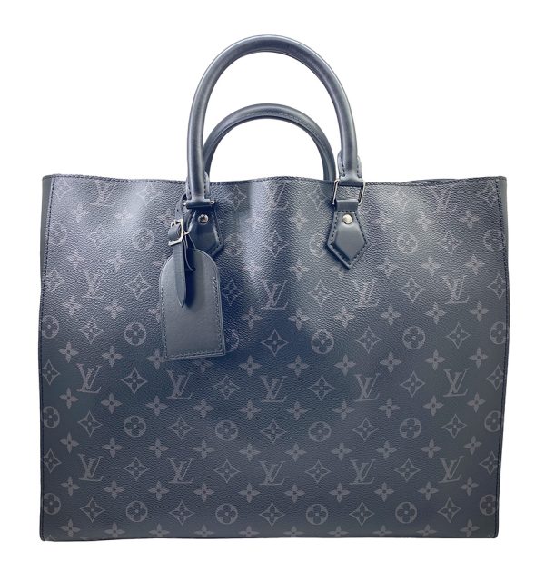 imgrc0095279253 LOUIS VUITTON Grand Sac Tote Bag Monogram Eclipse Noir