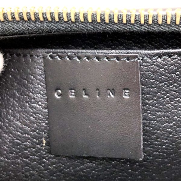 imgrc0095288570 CELINE Cosmetic Pouch Macadam PVC Leather Black