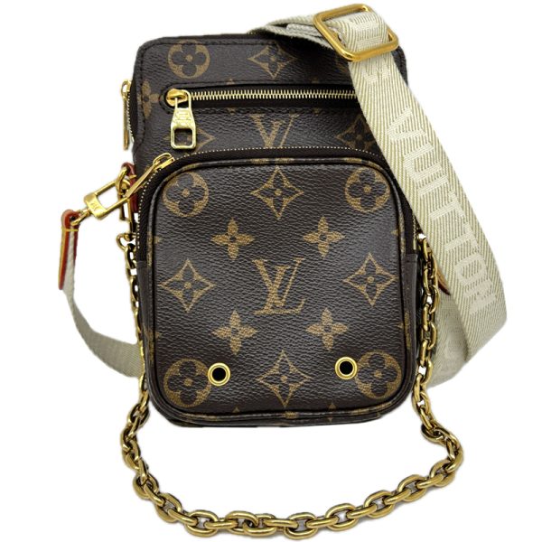 imgrc0095293774 LOUIS VUITTON Utility Crossbody Bag Monogram Brown