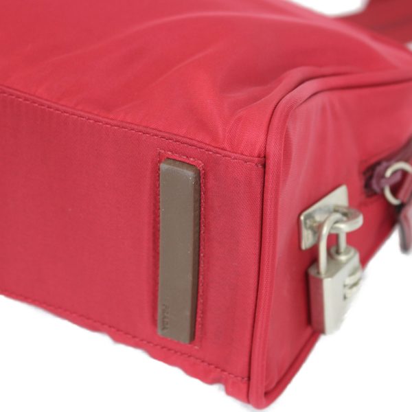 imgrc0095362701 Prada Handbag Cherry Red Nylon Shoulder Bag