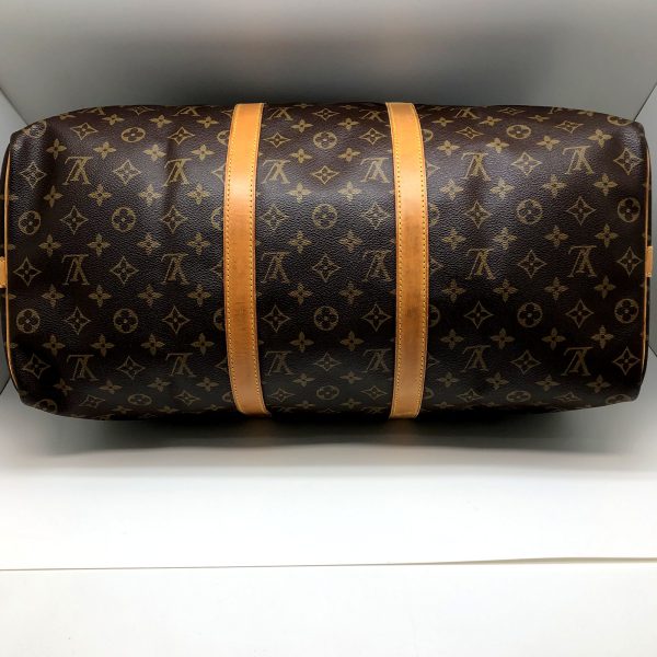 imgrc0095363283 Louis Vuitton Keepall Bandouliere 50 Monogram Boston Bag Brown