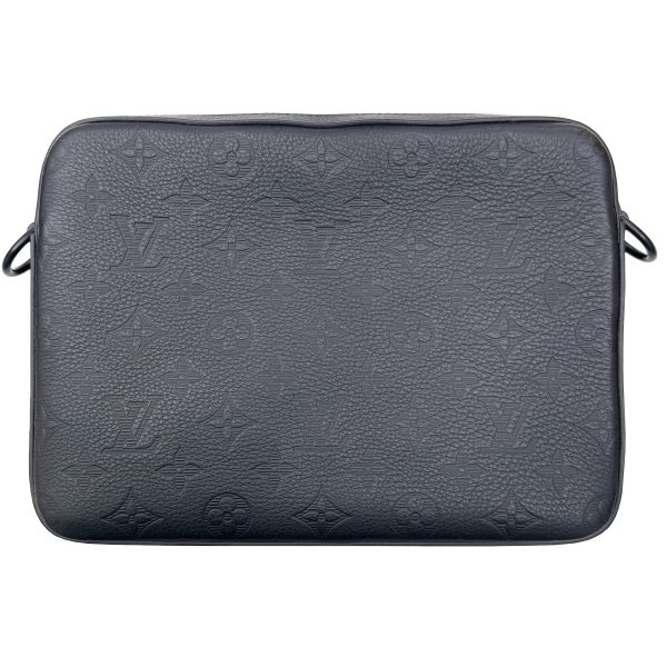 imgrc0095371230 LOUIS VUITTON Trio Messenger Bag Monogram Pattern Embossed Black