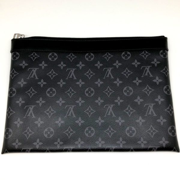 imgrc0095449764 Louis Vuitton Pochette Discovery Clutch Bag Monogram Eclipse Black