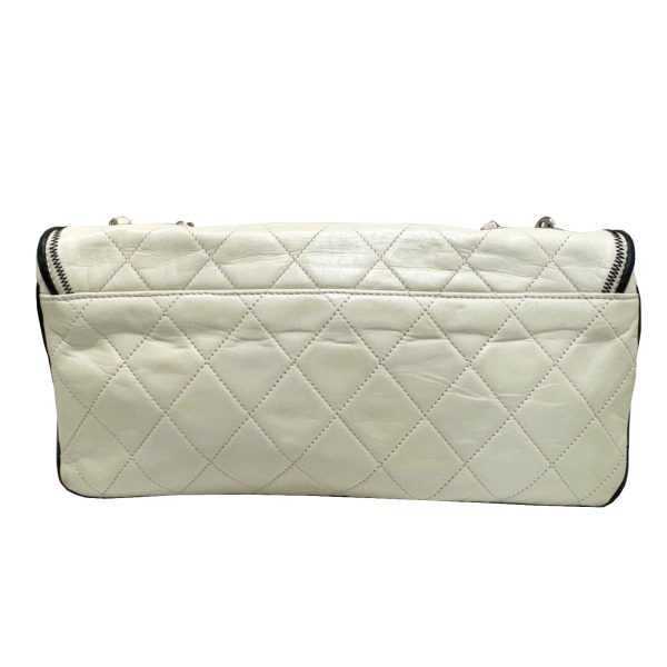 imgrc0095462669 CHANEL 255 Matelasse Shoulder Bag Calf Ivory