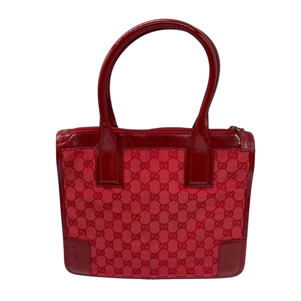 imgrc0095486464 GUCCI Handbag GG Canvas Patent Red