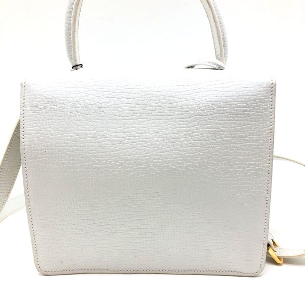 imgrc0095516603 LOEWE Barcelona 2WAY Handbag Leather White