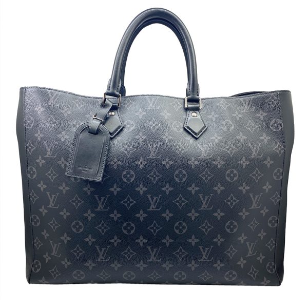 imgrc0095533084 LOUIS VUITTON Grand Sac Tote Bag Monogram Noir Silver