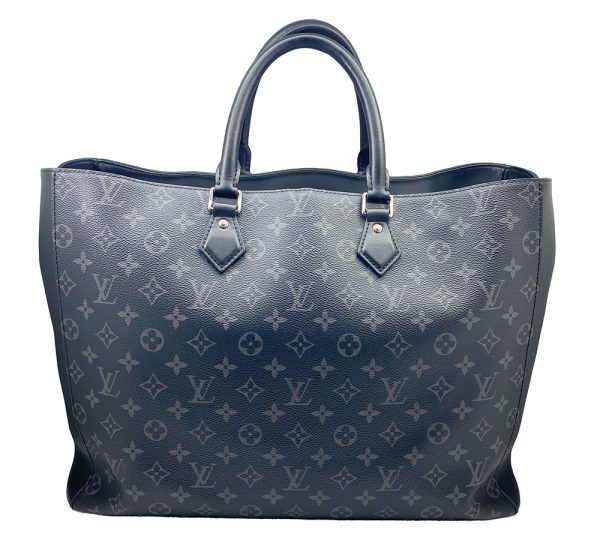 imgrc0095533086 LOUIS VUITTON Grand Sac Tote Bag Monogram Noir Silver