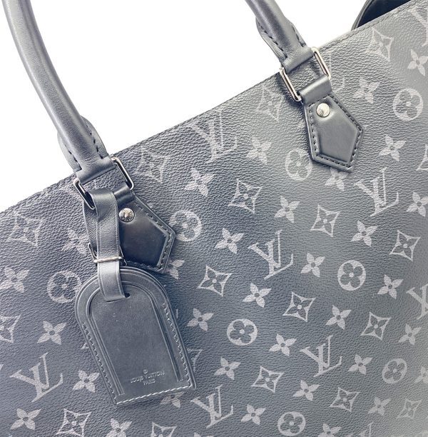 imgrc0095533096 LOUIS VUITTON Grand Sac Tote Bag Monogram Noir Silver