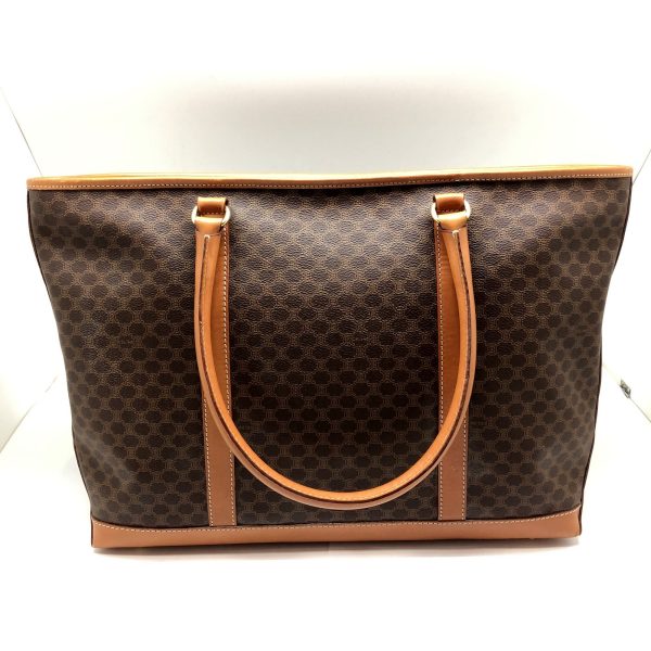 imgrc0095577077 CELINE Macadam Tote Bag Leather Brown