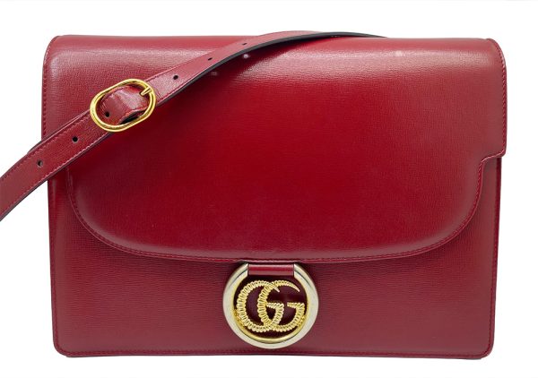 imgrc0095582480 GUCCI GG Marmont Shoulder Bag Red