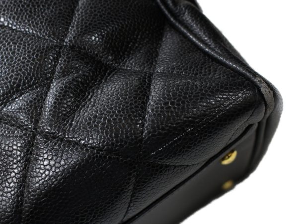 imgrc0095603370 Chanel Chain Tote Bag Decacoco Mark Caviar Black