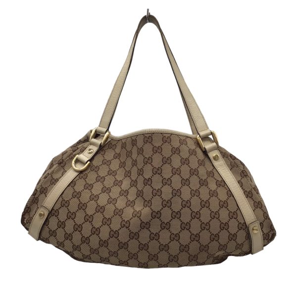 imgrc0095608084 GUCCI GG Canvas Handbag Beige Brown