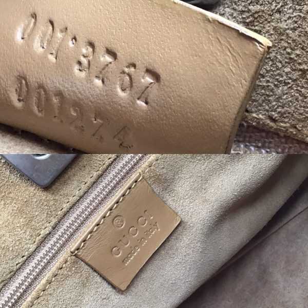 imgrc0095609012 GUCCI One Shoulder Bag Suede Beige