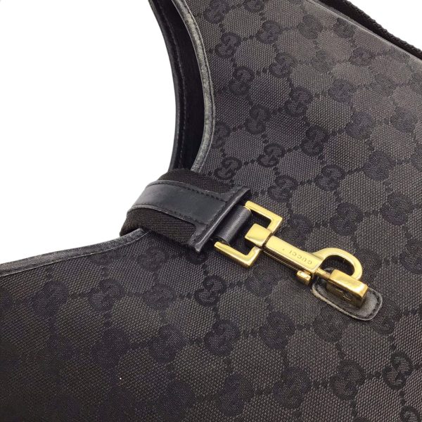 imgrc0095609109 GUCCI GG Canvas One Shoulder Bag Black Navy Gray