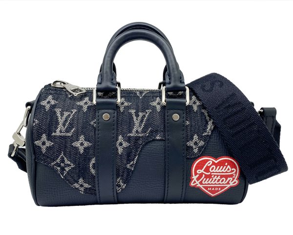 imgrc0095634179 LOUIS VUITTON Keepall XS Shoulder Bag Monogram Denim