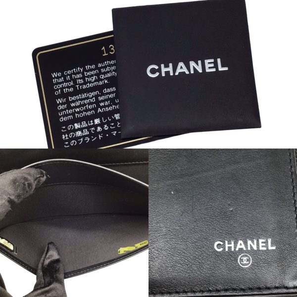 imgrc0095652124 CHANEL W Flap Long Wallet Caviar Skin Black