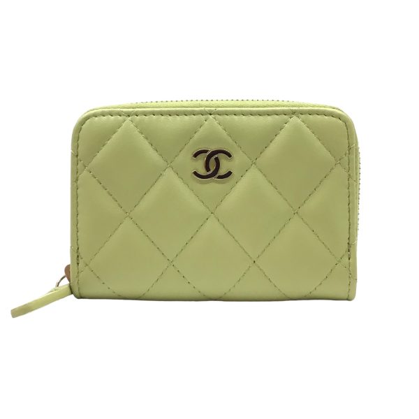 imgrc0095652420 CHANEL Zippy Coin Purse Lambskin Light Green