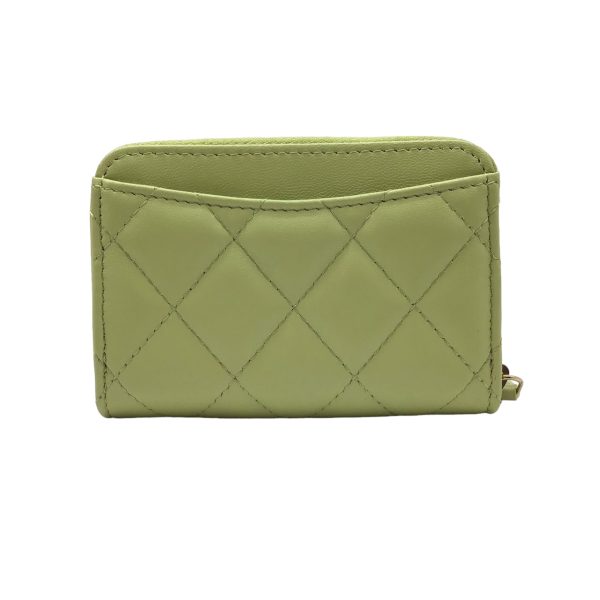 imgrc0095652422 CHANEL Zippy Coin Purse Lambskin Light Green