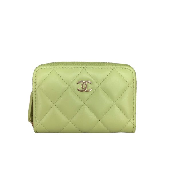 imgrc0095652423 CHANEL Zippy Coin Purse Lambskin Light Green