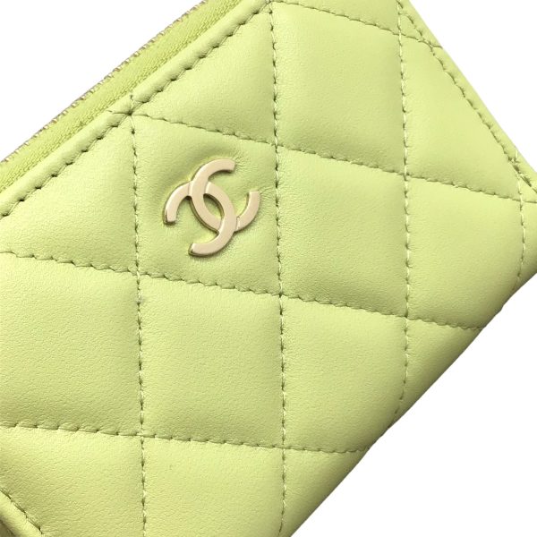 imgrc0095652424 CHANEL Zippy Coin Purse Lambskin Light Green