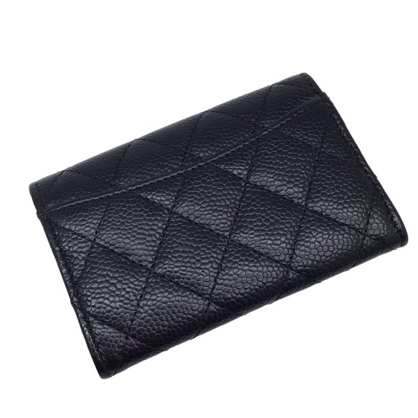 imgrc0095654762 CHANEL Timeless Classic Card Case Caviar Skin Black