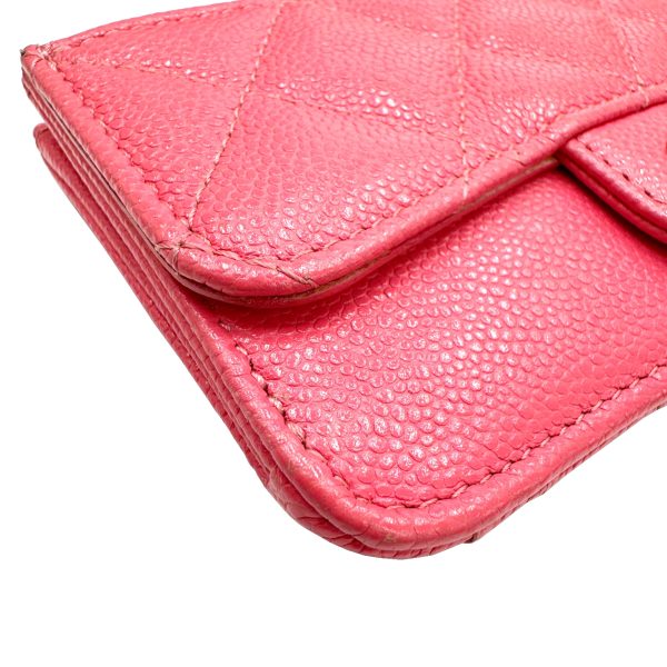 imgrc0095715285 CHANEL Matelasse Coin Case Caviar Skin Pink