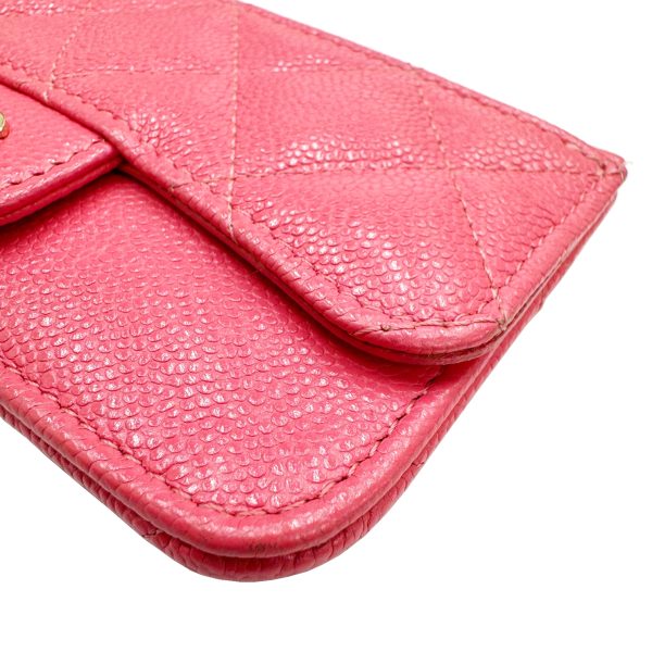 imgrc0095715286 CHANEL Matelasse Coin Case Caviar Skin Pink