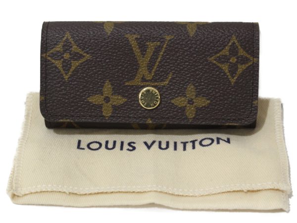 imgrc0095768328 Louis Vuitton Multicle 4 Key Case Monogram Brown