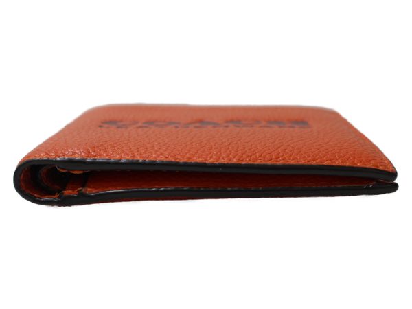 imgrc0095805731 Coach Coin Bifold Wallet Folding Orange Leather