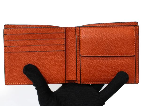 imgrc0095805739 Coach Coin Bifold Wallet Folding Orange Leather