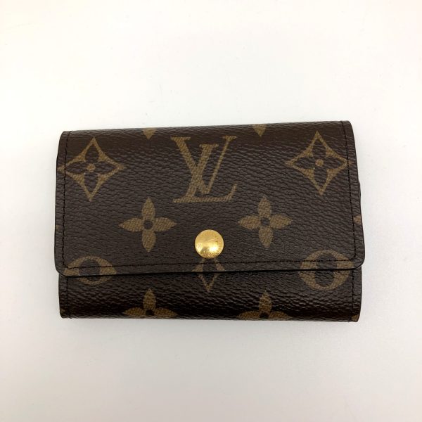 imgrc0095846024 Louis Vuitton Multicle 6 Monogram 6 Key Case Brown Gold Hardware