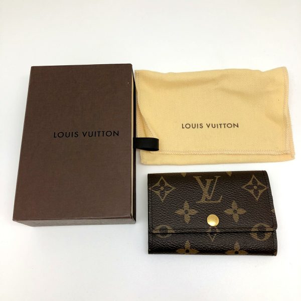 imgrc0095846031 Louis Vuitton Multicle 6 Monogram 6 Key Case Brown Gold Hardware