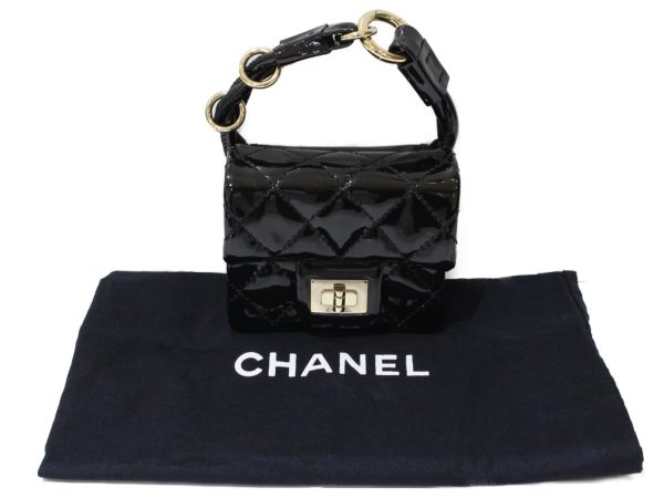 imgrc0095865554 Chanel Anklet Mini Pouch Enamel Black