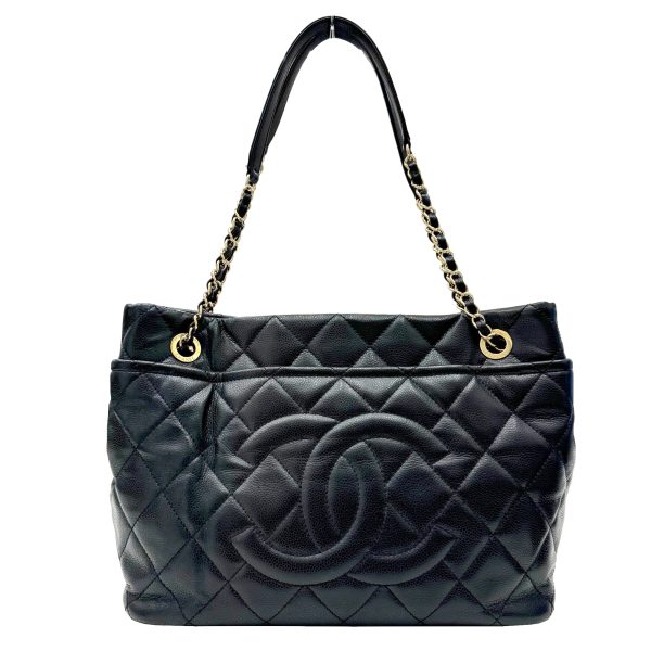 imgrc0095896328 CHANEL Matelasse Tote Caviar Skin Black