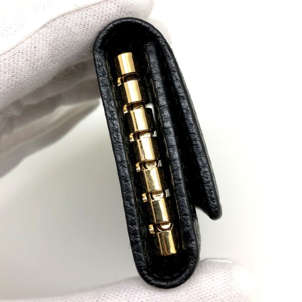 imgrc0095918535 Gucci 6 Key Case GG Marmont Leather Black